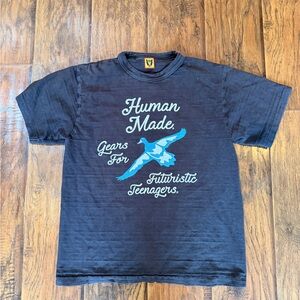 Human Made Shirt Rare HTF 1810 Gears for Futuristic Teenagers
